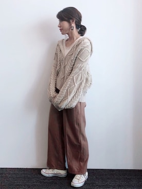 gocciさん（レディース・160cm）の秋コーディネート