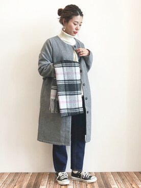 gocciさん（レディース・160cm）の冬コーディネート