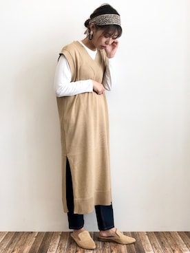 gocciさん（レディース・160cm）の冬コーディネート