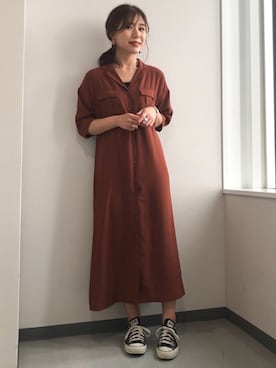「ワンピース×スニーカー」｜「アイテム（その他）」を使った、gocciさん（レディース・160cm）の夏コーディネート