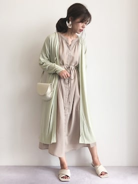 「ピスタチオ」｜「アイテム（その他）」を使った、gocciさん（レディース・160cm）の夏コーディネート
