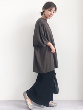 「koe（コエ）のアイテム（その他パンツ）」を使った、gocciさん（レディース・160cm）の秋コーディネート