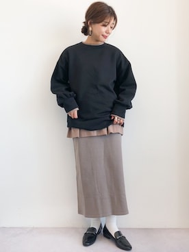 「ステッチ」｜「アイテム（その他）」を使った、gocciさん（レディース・160cm）の冬コーディネート