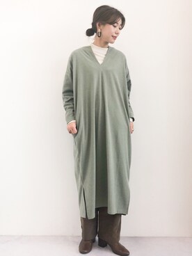 gocciさん（レディース・160cm）の冬コーディネート