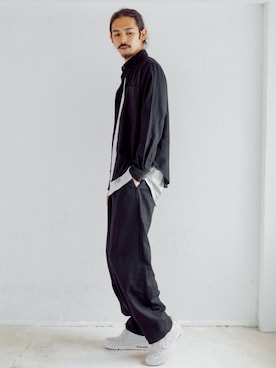 「Yohji Yamamoto（ヨウジヤマモト）のアイテム」を使った、Ressaca staffさん（メンズ・186cm）の秋コーディネート