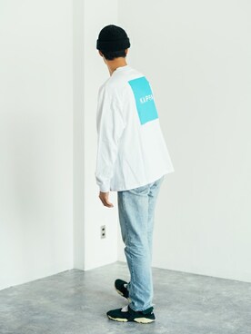 トップスを使った ライトデニム のメンズ人気ファッションコーディネート ユーザー ショップスタッフ Wear