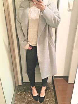 「ボーイフレンドデニム」｜「アイテム（その他アウター）」を使った、ちっちさん（レディース・160cm）の春コーディネート