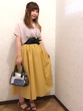 「DRESKIP（ドレスキップ）のアイテム（PC・スマホグッズ/家電）」を使った、だいわさん（レディース・155cm）の夏コーディネート