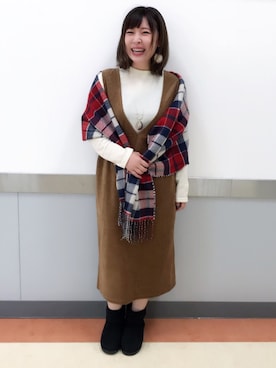 「アイテム（ピアス（両耳用））」を使った、だいわさん（レディース・155cm・20代）の秋コーディネート