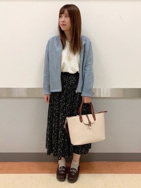 「DRESKIP（ドレスキップ）のアイテム（アクセサリー）」を使った、だいわさん（レディース・155cm）の春コーディネート