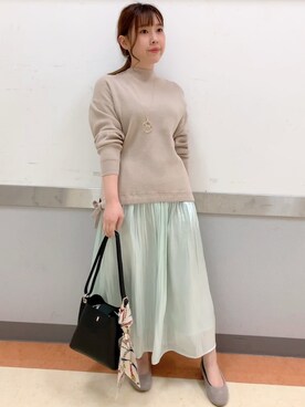 「DRESKIP（ドレスキップ）のアイテム（アクセサリー）」を使った、だいわさん（レディース・155cm）の春コーディネート