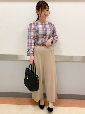 「DRESKIP（ドレスキップ）のアイテム（アクセサリー）」を使った、だいわさん（レディース・155cm）の春コーディネート