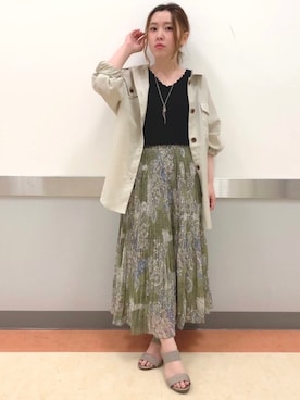 「DRESKIP（ドレスキップ）のアイテム（アクセサリー）」を使った、だいわさん（レディース・155cm）の夏コーディネート