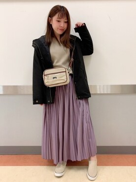「毛玉になりにくいニット」｜だいわさん（レディース・155cm）の秋コーディネート