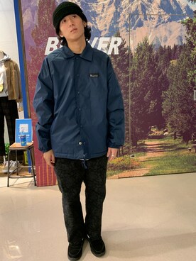 「MANASTASH（マナスタッシュ）のアイテム（ニットキャップ/ビーニー）」を使った、sumitomoさん（メンズ・168cm）の秋コーディネート