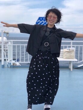 Miina(1ω5)さん（レディース・155cm）の夏コーディネート