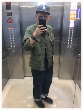 「VOLCOM」｜「アイテム（ジャケット/アウター）」を使った、施政次さん（メンズ・178cm）の夏コーディネート