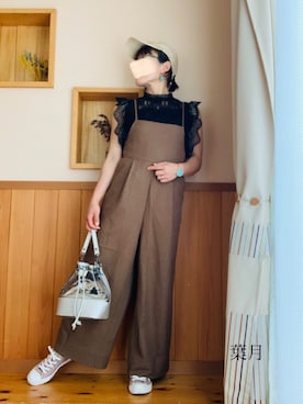 「GAL FIT（ギャルフィット）のアイテム（バッグ）」を使った、葉月さん（レディース・154cm）の夏コーディネート