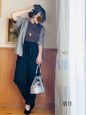 「GAL FIT（ギャルフィット）のアイテム（バッグ）」を使った、葉月さん（レディース・154cm）の夏コーディネート