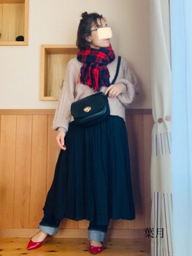 「秋冬コーデ」｜「アイテム（食器/キッチン）」を使った、葉月さん（レディース・154cm）の秋コーディネート