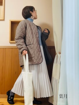 「she mo shelly（シーモシェリー）のアイテム」を使った、葉月さん（レディース・154cm）の冬コーディネート