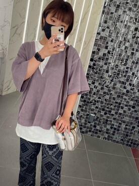 「ジーナシス」｜「アイテム（腕時計）」を使った、MAYUさん（レディース・155cm）の秋コーディネート