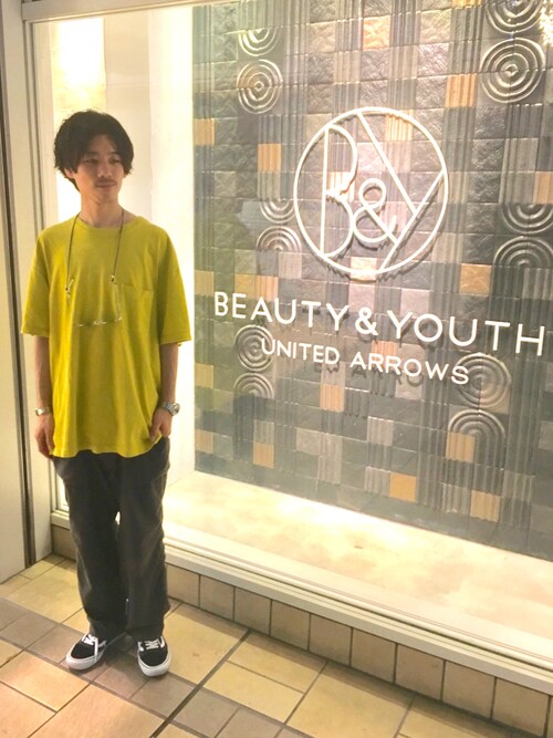 Takuya Honda ビューティ ユース ユナイテッドアローズ 吉祥寺店 Makersのtシャツ カットソーを使ったコーディネート Wear
