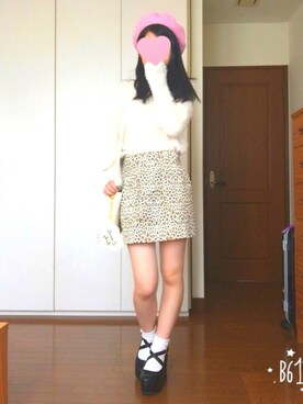 「WC（ダブル シー）のアイテム（ハンチング/ベレー帽）」を使った、らぱんさん（レディース・156cm）の秋コーディネート
