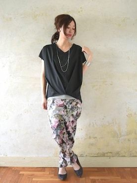 「and it_（アンドイット）のアイテム」を使った、and it_staffさん（レディース・162cm）の夏コーディネート