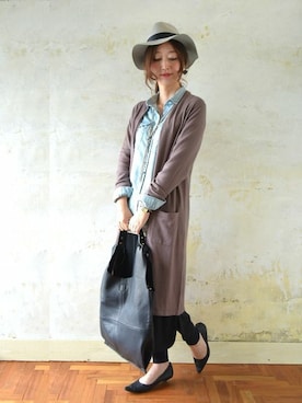 「and it_（アンドイット）のアイテム」を使った、and it_staffさん（レディース・162cm）の秋コーディネート