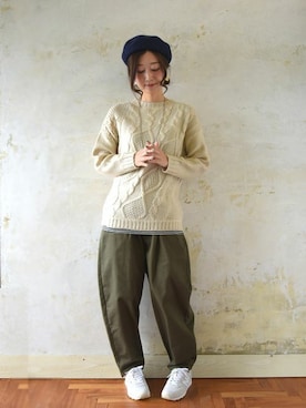 「and it_（アンドイット）のアイテム（トップス）」を使った、and it_staffさん（レディース・162cm）の冬コーディネート