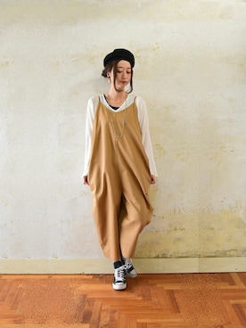 「and it_（アンドイット）のアイテム（トップス）」を使った、and it_staffさん（レディース・162cm）の春コーディネート