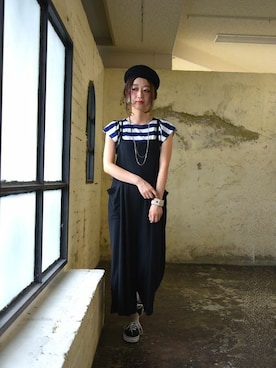 「and it_（アンドイット）のアイテム（トップス）」を使った、and it_staffさん（レディース・162cm）の春コーディネート