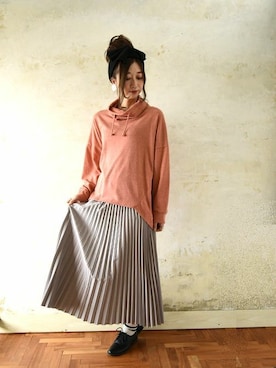 「and it_（アンドイット）のアイテム」を使った、fujii(and it_OFFICE)さん（レディース・162cm）の冬コーディネート