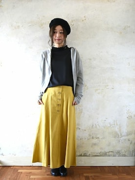 「and it_（アンドイット）のアイテム」を使った、fujii(and it_OFFICE)さん（レディース・162cm）の冬コーディネート