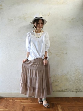 「and it_（アンドイット）のアイテム」を使った、fujii(and it_OFFICE)さん（レディース・162cm）の春コーディネート