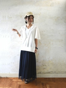 「and it_（アンドイット）のアイテム」を使った、fujii(and it_OFFICE)さん（レディース・162cm）の春コーディネート