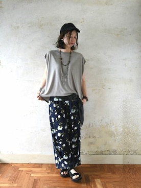 「and it_（アンドイット）のアイテム」を使った、fujii(and it_OFFICE)さん（レディース・162cm）の春コーディネート