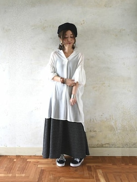 「and it_（アンドイット）のアイテム」を使った、fujii(and it_OFFICE)さん（レディース・162cm）の春コーディネート