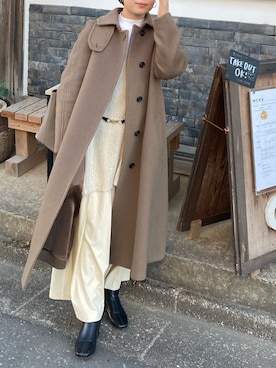 「Steven Alan（スティーブンアラン）のアイテム（その他アウター）」を使った、t. さん（レディース・152cm）の冬コーディネート