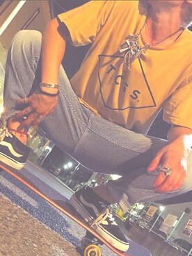 「TCSS（ティーシーエスエス）のアイテム」を使った、hiratatuさん（メンズ・155cm）の冬コーディネート