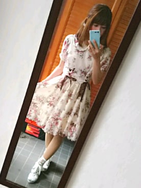 「axes femme POETIQUE（アクシーズファムポエティック）のアイテム（サンダル）」を使った、みつきさん（レディース・149cm）の夏コーディネート