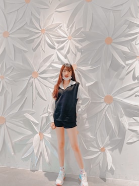 「通勤穿搭」｜「アイテム（タンクトップ）」を使った、Lさん（レディース・158cm）の冬コーディネート