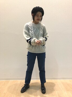 百瀬彩華さん(レディース・158cm)の秋コーディネート