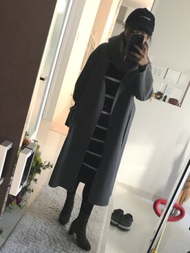 「DRWCYS（ドロシーズ）のアイテム（ワンピース/ドレス）」を使った、kanonさん（レディース・160cm）の冬コーディネート