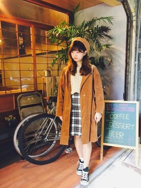 「TAIPEI」｜「アイテム（その他アウター）」を使った、shoさん（レディース・158cm）の冬コーディネート