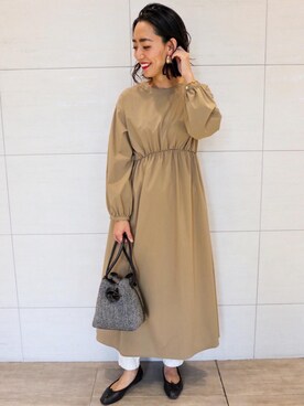 「ONE-PIECE」｜matsui11594さん（レディース・164cm）の冬コーディネート