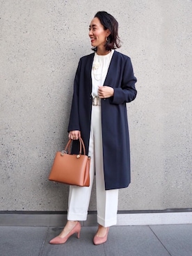 「green label relaxing（グリーンレーベルリラクシング）のアイテム（その他アウター）」を使った、matsui11594さん（レディース・164cm）の冬コーディネート