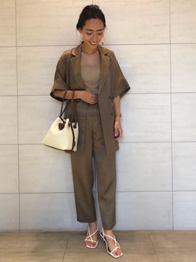 「BRACTMENT（ブラクトメント）のアイテム（ジャケット/アウター）」を使った、matsui11594さん（レディース・164cm）の夏コーディネート
