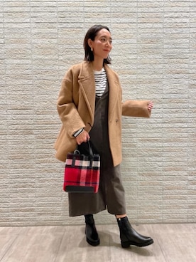 「green label relaxing（グリーンレーベルリラクシング）のアイテム（その他アウター）」を使った、matsui11594さん（レディース・164cm）の秋コーディネート